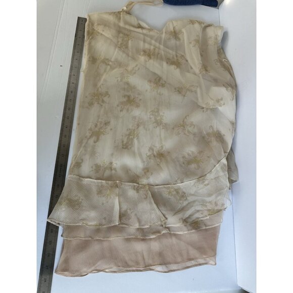 NWT Elizabeth&James Layered Drew Dress 8 Silk Cream Floral Romantic Fairy READ - Picture 10 of 13